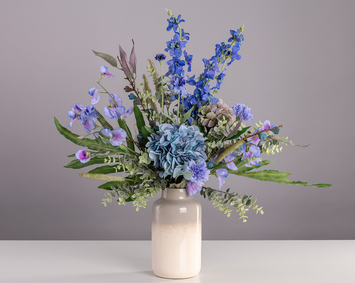BLUE - ohne Vase | Kunstblumenstrauß